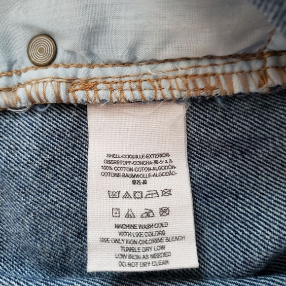 Like New Free People Studded & Frayed Med Rise Jean Shorts - Picture 8 of 14